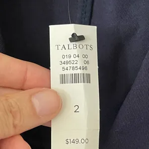 Talbots Blazer Jacket Blue Navy Sz 2 thumbnail 7