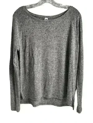 Old Navy Women's Gray Long Sleeve Crew Neck Top Size S‎ Casual thumbnail 1