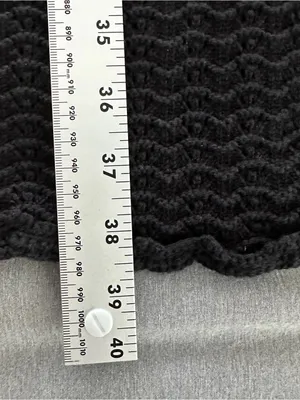 Aritzia Wilfred Black Crochet Knit Halter Midi Dress Size Small 100% Cotton thumbnail 8