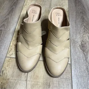 TIME & TRU Memory Foam‎ Mule Bootie Nude Block Heel Women's 6.5 US 37.5 EU thumbnail 10