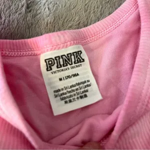 Victoria’s Secret PINK Pink Tie Dye Cropped Tank Top Brami Size Medium thumbnail 7
