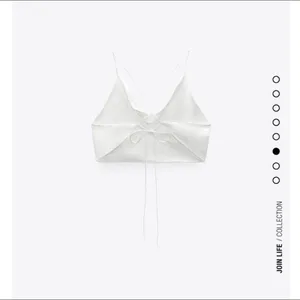 Zara White Women's Satin Crop Top thumbnail 2