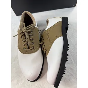 FootJoy Green-Joys Womens Golf Shoes 6.5‎ N White Tan Saddle Oxford 48802 thumbnail 10