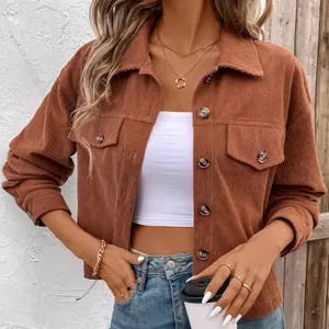 Boutique Stylish Button Front Jacket for Autumn thumbnail 1