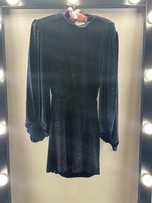 Lucy in the Sky Navy Blue Mini Dress Long Sleeve thumbnail 4