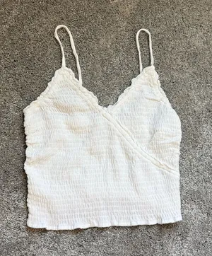 Hollister White Tank Top thumbnail 1