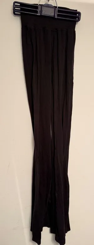 Free People FP Movement Black Flared Seamless High Waisted Leggings XS/S‎ 2519 thumbnail 1