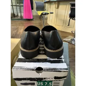 DV Dolce Vita Women's Crisp Lug Sole‎ Black Loafers Size 7.5 Penny Academia thumbnail 6
