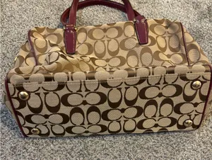 Coach Signature Stripe Purse thumbnail 5