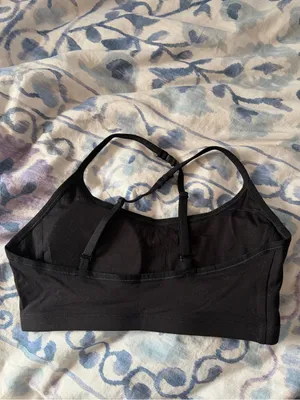 NWOT - pact Women's Black Everyday Strappy Scoop organic cotton Bralette S thumbnail 7