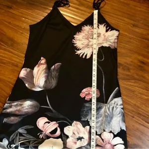 Maxi Dress For Women Flower Floral Print Sleeveless Adjustable Straps Size M thumbnail 9