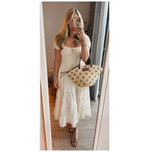 NEW Free People Falling Sun Puff Sleeve Midi Dress Size XS thumbnail 3