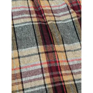 Source Unknown Vintage 60s 70s Wool Plaid Midi Skirt Pleated Preppy Fall Earth Tones Size 32 thumbnail 10