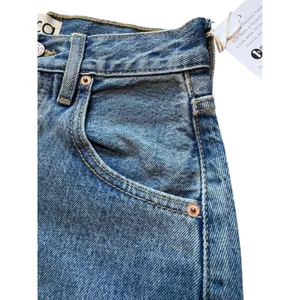Etica Cassel Ultra High Barrel Jeans Women's Size‎ 24 BlueStone Wash Denim thumbnail 5