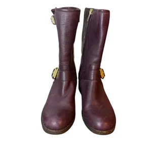 Vince Camuto Windy Purple Leather Moto Boots thumbnail 5