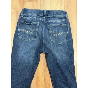 Wrangler Boot Cut Jeans Women's Size 5x34 Dark Wash Stretch Mid Rise Denim thumbnail 5