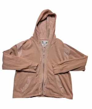 🌸 C&C California‎ Lightweight Zip Hoodie 🌅 Blush Pink Size Large thumbnail 1