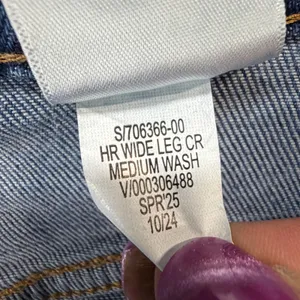 Banana Republic Cropped Wide Leg Jeans Women 32 Medium Wash Denim Modern Classic thumbnail 12