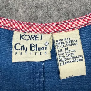 Vintage Koret‎ City Blues Petites Denim Dress Blue Novelty Patriotic Picnic Sz M thumbnail 11