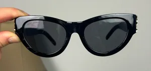 Saint Laurent Sunglasses SL M94 001‎ Shiny Black Frame Grey Lens thumbnail 1