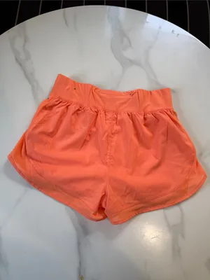 Asics Coral Orange Women's Athletic Running Shorts thumbnail 2