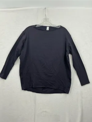 lululemon athletica Long Sleeve Crewneck Top in Charcoal Gray 884 thumbnail 2