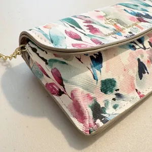 Nanette Lepore Wallet Floral Watercolor Keychain Mini Card Holder Romantic Fairy thumbnail 3