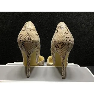 Steve Madden Gaber Beige Suede Snake Print Heels Stiletto Size‎ 8.5M thumbnail 4