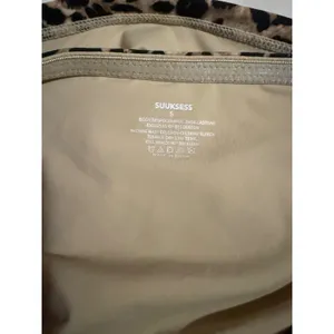 Leopard Print Tube Top Strapless Animal Pattern Stretch‎ Bodice Tan Brown Black thumbnail 9