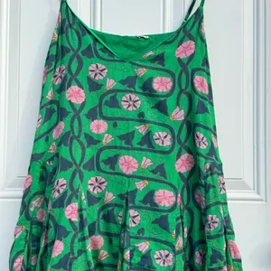 RHODE Casey Green and Pink Floral Dress thumbnail 3