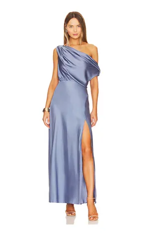 ASTR The Label Monroe Dress Slate Blue thumbnail 3