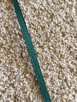 Burberry Madison Wallet on a Chain Pebble Leather Crossbody Bag in Aqua Teal thumbnail 13