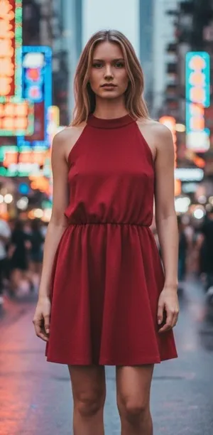 GAP Red Mini Dress thumbnail 1