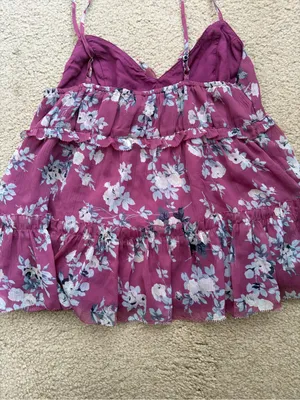 Abercrombie Babydoll Bella Swan Elena Gilbert Fairy Grunge Floral Ruffle Small thumbnail 8