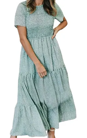 Nordstrom Spotted Floral Maxi Sz Small thumbnail 1
