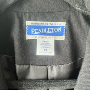 Pendleton Vintage One Button Blazer Jacket Size 10 thumbnail 2