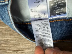 Levi’s 501 Button Fly Light Blue Distressed Denim Shorts Mini Shorts Size 31 32 thumbnail 7