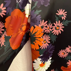 STAUD Austin Pants Size 4 Satin Floral‎ Bloom Flares Black Daisy Retro Festival thumbnail 14