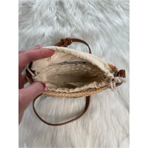 Zara Wicker Mini Lined Bucket Crossbody thumbnail 8