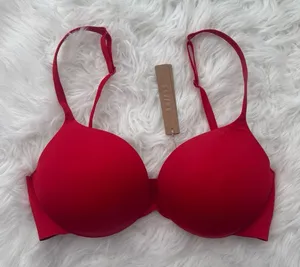 Skims Ultimate Pushup Plunge Bra Cayenne Size 32D thumbnail 1