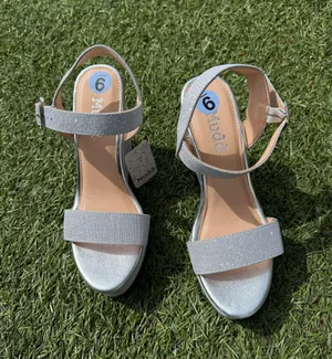 Mudd Silver Crystal Wedges Sz(9) thumbnail 2