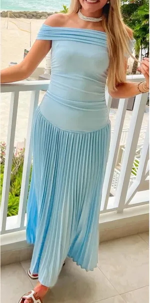 Blue maxi dress Size M thumbnail 1