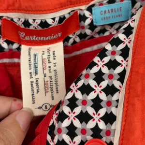 Cartonnier Charlie Crop Flare Sz S Anthropologie Preppy Textured Quiet Luxury thumbnail 10