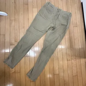 Abercrombie & Fitch Khaki Green Denim Jeans Chino's Size 25 thumbnail 5