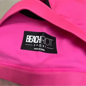 Beach Riot Moxie Cutout Sports Bra Padded Athletic in Radiant Orchid Size XS thumbnail 5