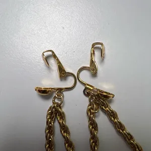Vintage Joel Powell Designs Clip Earrings Gold thumbnail 7