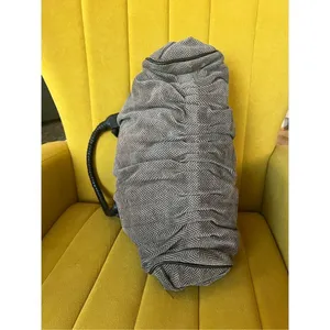 Giorgio Armani vintage fabric with Leather Hand Bag thumbnail 3