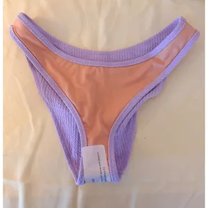 J.Crew‎ Bikini Bottom Womens L Purple NEW Cable Knit High Leg BC050 thumbnail 7