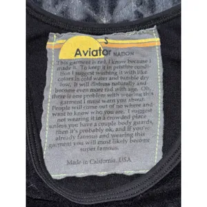 Aviator Nation Women's Glider Racer Tank Black Gray Size Small thumbnail 3