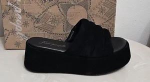 Free People Almost Paradise Platform Blk/Noir 3 Size 38 EU 8 66684663 thumbnail 11